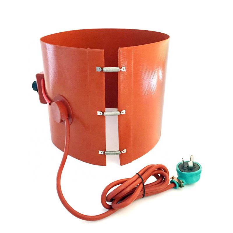ผู้ผลิตฮีตเตอร์กลองยางซิลิโคน 200L ยืดหยุ่นเหล็ก 200L Flexible Steel Silicone Rubber Drum Heater manufacturer